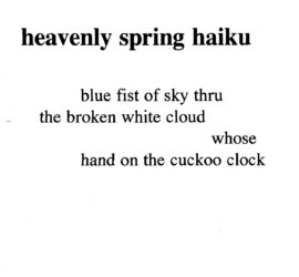 heavenly spring haiku